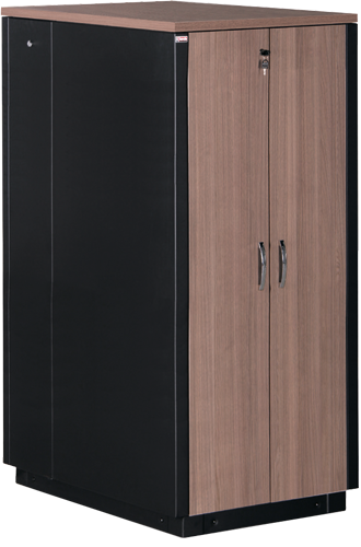 LN-SP-32U7511-C-BL - 19'' монтажный звукоизолированный шкаф LANDE SOUNDproof - 32U - 750x1130 - вишня