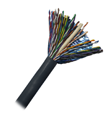 TWT-5FTP50-OUT - Кабель FTP витая пара, одножильный, 50 пар, категория 5, внешний, PE, 305 м