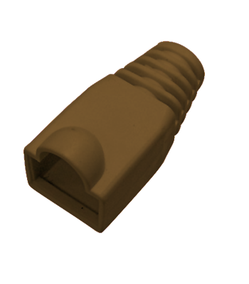 TWT-BO-6.0-BR/100 - Защитный колпачок для коннектора RJ45 - коричневый - 100шт