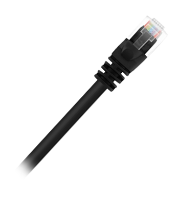 TWT-45-45-0.3-BK - Патч-корд неэкранированный UTP - RJ45 - cat 5e - 0.3 м - черный