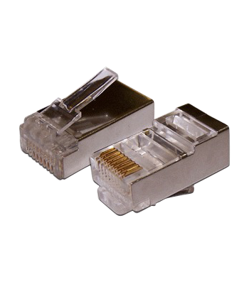 TWT-PL45/S-8P8C - Коннектор RJ45 экранированный - категория 5e - универсальный - 100шт