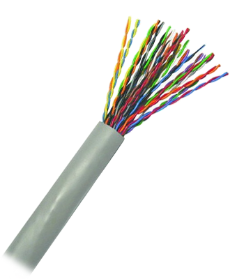 TWT-TEL-UTP25 - Кабель UTP телефонный витая пара, 25 пар, категория 3, PVC, 305 м