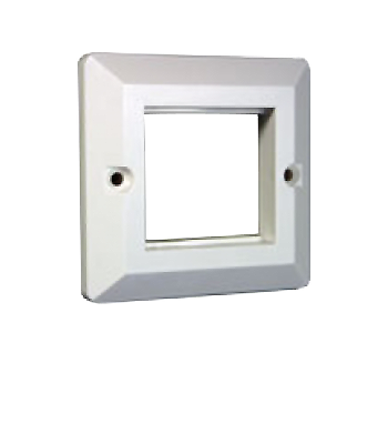 TWT-WP45x45-WH - Лицевая рамка для настенной коробки французского стандарта 45х45, белая