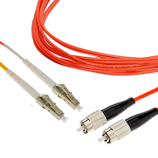 SMRT-FPCD-FCLC-MM5-1 - Шнур оптический дуплексный многомодовый 50/125 - FC-LC - PC - 1м