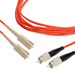 SMRT-FPCD-FCSC-MM6-1 - Шнур оптический дуплексный многомодовый 62,5/125 - FC-SC - PC - 1м