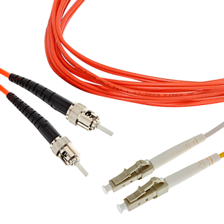 FC-D2-503-LC/PR-ST/PR-H-1M-LSZH-AQ - Hyperline Патч-корд волоконно-оптический многомодовый duplex - 50/125 OM3 - LC/PC-ST/PC - 1м