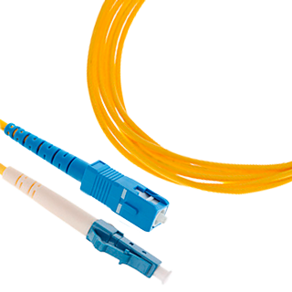 SMRT-FPCS-LCSC-SM-1 - Шнур оптический симплексный одномодовый - SM 9/125 - LC-SC - UPC - 1м