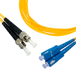 SMRT-FPCD-STSC-APC-1 - Шнур оптический дуплексный одномодовый - SM - ST-SC - APC - 1м