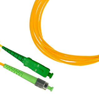 SMRT-FPCS-FCSC-APC-1 - Шнур оптический симплексный одномодовый - SM 9/125 - FC-SC - APC - 1м