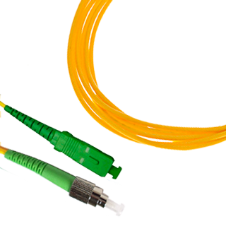 SMRT-FPCS-STSC-APC-1 - Шнур оптический симплексный одномодовый - SM 9/125 - ST-SC - APC - 1м