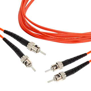 SMRT-FPCD-STST-MM5-1 - Шнур оптический дуплексный многомодовый 50/125 - ST-ST - PC - 1м